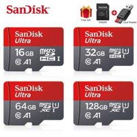 ♥[Miễn Phí] + Thanh Toán Khi Nhận Hàng Thẻ Micro SD Sandisk Ultra 128 GB 32GB 64GB 256GB 16GB THẺ Flash SD/TF Thẻ Nhớ 32 64 128 Gb MicroSD Cho Điện Thoại