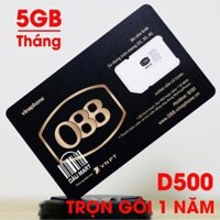 MIỄN PHÍ TRỌN GÓI 1 NĂM KHỒNG CẦN NẠP TIỀN GÓI VINA D500