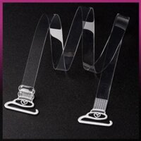 Miễn phí vận chuyển✨ 1 cặp dây áo ngực trong suốt mùa hè phụ kiện áo ngực silicon Dây đeo vai Áo ngực dây đeo vô hình có móc điều chỉnh được cho nữ