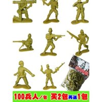 Miễn phí vận chuyển 100 món/túi mô hình binh lính WWII, nhân vật quân đội, đồ chơi chiến tranh, quà tặng, bao bì thẻ màu