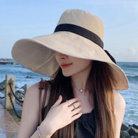 [Miễn phí vận chuyển] [1376 đánh giá tích cực] Mũ ngư dân vinyl đen vành lớn, bảo vệ mặt mùa hè, chống tia UV, mũ rộng vành mới cho ngoài trời