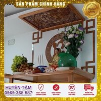 [Miễn phí vận chuyển 70k] Bàn thờ phật treo tường gỗ sồi Mỹ đầy đủ như hình (chính hiệu Huyền Tâm)