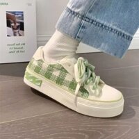 [Miễn phí vận chuyển] Bán buôn giày vải phong cách khuôn viên trường Xiaoxiangfeng Nữ giày trắng mùa xuân mới cho nữ học sinh Dễ phối đồ giá trị cao