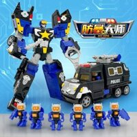 [Miễn phí vận chuyển] Bán buôn Kabo Car God Rescue Alliance, đồ chơi robot biến hình chống bạo lực, King Kong Kaka Ga Aha cho bé trai