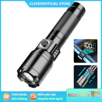 Miễn Phí Vận Chuyển Đèn pin cầm tay siêu sáng màn hình LCD hiển thị pin, Bấc đèn nhập khẩu