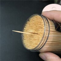 Miễn phí vận chuyển hộp đựng tăm, ống tăm, hộp tăm đơn giản, hộp đựng tăm tre hai đầu, lọ tăm 450 miếng