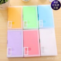 Miễn phí vận chuyển, hộp đựng danh thiếp PP màu kẹo, 240 thẻ, sách danh thiếp sáng tạo dung lượng lớn, 160 khe cắm thẻ