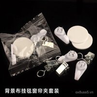 Miễn phí vận chuyển kẹp rèm móc kẹp vải nền kẹp rèm tắm kẹp sắt phẳng kiểu dáng cổ điển kẹp sắt nhỏ