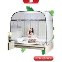 [Miễn Phí Vận Chuyển] Màn chụp tự bung đỉnh vuông Mộc Chi - Có Viền Chống Muỗi. Mùng chụp người lớn gấp gọn tiện dụng