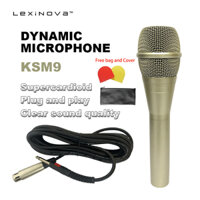 [Miễn phí vận chuyển] Micro siêucardioid KSM9 Kim loại Karaoke Micro năng động cho biểu diễn sân khấu, Micro có dây chuyên nghiệp để ghi âm, hát