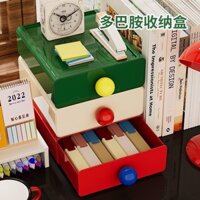 Miễn Phí Vận Chuyển Ngăn Kéo Để Bàn Hộp Bảo Quản Hộp Bảo Quản Dopamine Bàn Văn Phòng Ký Túc Xá Cô Gái Hộp Tổ Chức