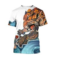 Miễn Phí Vận Chuyển Nhật Bản Mặt nạ Samurai Nghệ Thuật Nam 3D In Áo Thun Thời Trang Mùa Hè Haruku Punk Phong Cách Unisex Full aed03