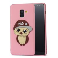 [[Miễn phí Vận Chuyển] Ốp Lưng Silicon Dành Cho Samsung Galaxy Samsung Galaxy A8 +/A8 Plus (2018) TPU mềm 3D Cô Gái cú Hoa Văn Cho Samsung Galaxy A8 +/A8 Plus (2018) Ốp Điện Thoại