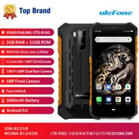 (Miễn Phí Vận Chuyển) Ulefone Armor X5 5.5 Inch HD + 3GB RAM 32GB Rom 13MP + 2MP Camera Android 9.0 Mt6763 Octa Core 5000 MAh NFC Mở Khóa Mặt 3G Chế Độ Dưới Nước Nút Tùy Chỉnh Điện Thoại Thông Minh LazadaMall