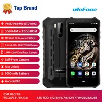 (Miễn Phí Vận Chuyển) Ulefone Armor X5 5.5 Inch HD + 3GB RAM 32GB Rom 13MP + 2MP Camera Android 9.0 Mt6763 Octa Core 5000 MAh NFC Mở Khóa Mặt 3G Chế Độ Dưới Nước Nút Tùy Chỉnh Điện Thoại Thông Minh LazadaMall