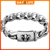 [Miễn phí vận chuyển] Vòng tay nam Vòng tay nổi bật Vòng tay retro Phong cách nổi tiếng Vòng tay bạc nam