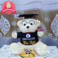 [Miễn phí viết tên tặng túi gói quà] Gấu bông tốt nghiệp quà tặng cử nhân ý nghĩa HD Gift