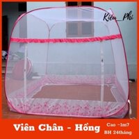 Miễn Ship FreeShip Mùng chụp khung tự bung đỉnh vuông - Màn chụp tự bung người lớn gấp gọn chống muỗi thông m