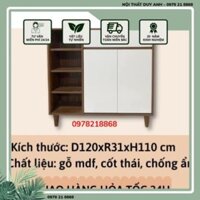 [Miễn ship Hà Nội] Kệ Tủ giày gỗ Mdf H2, tủ giày gỗ 2 cánh mở, 3 cánh mở hiện đại phủ melamin chống trầy, chống ẩm .