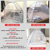 Miễn Ship Màn chụp tự bung đỉnh rộng, vuông - Mùng chụp tự bung người lớn gâp gọn 1m2 1m6 1m8 2m2 đỉnh vuông