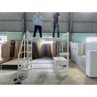 [MIỄN SHIP RÁP] giường 1 tầng trên cao - cầu thang gỗ bao bền đẹp, cứng cáp - giá tận xưởng