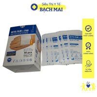 Miếng băng dán có gạc vô trùng, tiệt khuẩn đảm bảo vô khuẩn HETIS Film Pad, kích cỡ 6x7cm HFP-060070-R, 50 miếng/hộp