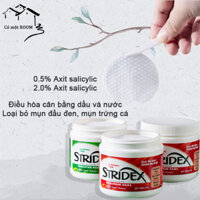 Miếng bông chườm ướt Stridex Maximum 55 pads Điều hòa cân bằng dầu và nước, loại bỏ mụn đầu đen, mụn trứng cá