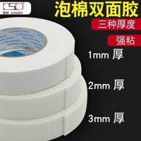 Miếng bọt biển mạnh mẽ Keo dán hai mặt có độ nhớt cao Cố định Tường Bút 10cm2 rộng 5 mét 1mm Dán 3 mm Khung ảnh Billboard Không thấm nước Văn phòng White Hai kích thước keo sinh viên với hướng dẫn sử dụng
