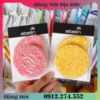 Miếng bọt biển rửa mặt Ebelin Đức - Mẫu mới Đủ Bill . .