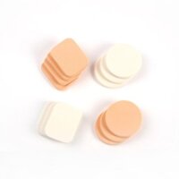 Miếng bọt biển trang điểm kích thước nhỏ, sử dụng kép, bông phấn ướt và khô, miếng bọt biển thiết lập nền, bông phấn vuông tròn, găng tay, bông phấn khô dùng một lần