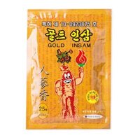 Miếng Cao Dán Hồng Sâm Vàng Hàn Quốc Gói 25 Miếng