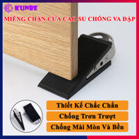 Miếng Chặn Cửa Cao Su Chống Va Đập KUNBE Loại To Chắc Chắn - Màu Bạc