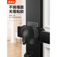 Miếng chặn cửa không cần khoan, miếng đệm cửa silicone mới, miếng đệm chống va chạm, tay nắm cửa, miếng chặn cửa phòng tắm