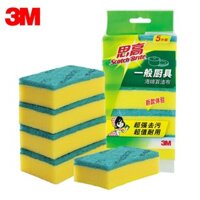 Miếng cọ rửa 3M Scotch, khăn lau bát đĩa, giẻ lau bếp, khử trùng, lau nhà, rửa chén hai mặt , bọt biển rửa bát Vải xốp