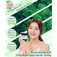 Miếng cotton Pad tẩy tế bào chết Aha-Bha-Pha 30 Days Miracle Truecica Clear Pad ( 70 miếng )