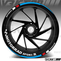 Miếng Dán Bánh Xe Máy Phản Quang Motorrad Vành Đề Can Cho R1250RS R1200R K1600GTL S1000XR / RR / R R chín t F900R / XR F800R G310R