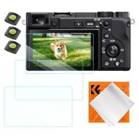 Miếng dán bảo vệ màn hình máy ảnh K & F Concept * 3 Tương thích với Sony NEX 7, NEX 6, NEX 6L, NEX 5, NEX 3N, A6600, A6100, A6600, A6300, A6000, A5000, 0.3mm 9H Kính cường lực có độ cứng
