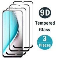 Miếng dán bảo vệ màn hình Pyrex 3 mảnh, dành cho Samsung cho galaxy A04, A05, A14, A15, A24, A25, A34, A35, A54, A55 điện thoại di động - bề mặt nhẵn, phụ kiện điện tử bền, cong 9D de