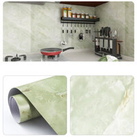 Miếng dán bếp chống dầu mỡ màu  hoa cương xanh nhạt