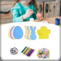 Miếng Dán Bọt Phục Sinh Trứng Phục Sinh Thỏ Gà Trang Trí Sáng Tạo Giỏ Phục Sinh