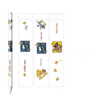 Miếng Dán Bút Skin Dành Cho Apple Pencil 12 Bộ 3 Hình Chống Trầy- Hàng chính hãng - Tom and jerry - Apple Pencil 2