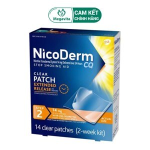 Miếng dán cai thuốc lá NicoDerm CQ hiệu quả - 21 miếng