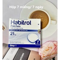 Miếng dán cai thu.ốc l.á habitrol 21mg hàng Nhập Mỹ (Có Sẵn)
