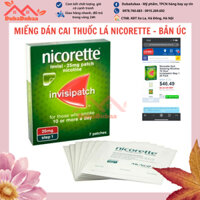 Miếng dán cai thuốc lá Nicorette 25mg Step 1 hộp 28 miếng-hàng Úc hiệu quả