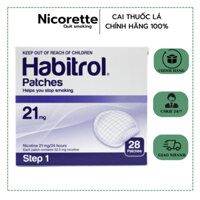 Miếng dán cai thuốc_lá Habitrol 21mg Step 1-28 miếng- Habitrol Transdermal Nicotine Patch Step 1