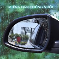 Miếng dán chống nước gương chiếu hậu cho xe ô tô kích thước 135x95 mm (bộ 2 miếng)