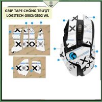 Miếng Dán Chống trượt | Grip Tape Chống Trượt Cho Chuột Logitech G502 các mã - Mẫu White Full Lưng