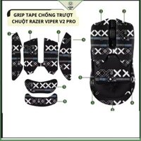 Miếng Dán Chống trượt | Grip Tape Chống Trượt Cho Chuột Razer Viper V2 Pro - Skin Chuột Black