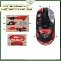 Miếng Dán Chống trượt | Grip Tape Chống Trượt Cho Chuột Logitech G903 | G903 hero | G900- Red full lưng
