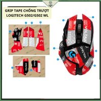 Miếng Dán Chống trượt | Grip Tape Chống Trượt Cho Chuột Logitech G502 các mã - Mẫu Red  Full Lưng